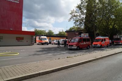 Brand in Moebelhaus auf der Hulb in Boeblingen